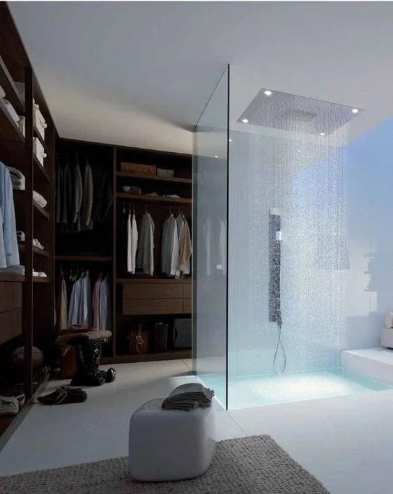 Dressing dans Salle de Bain